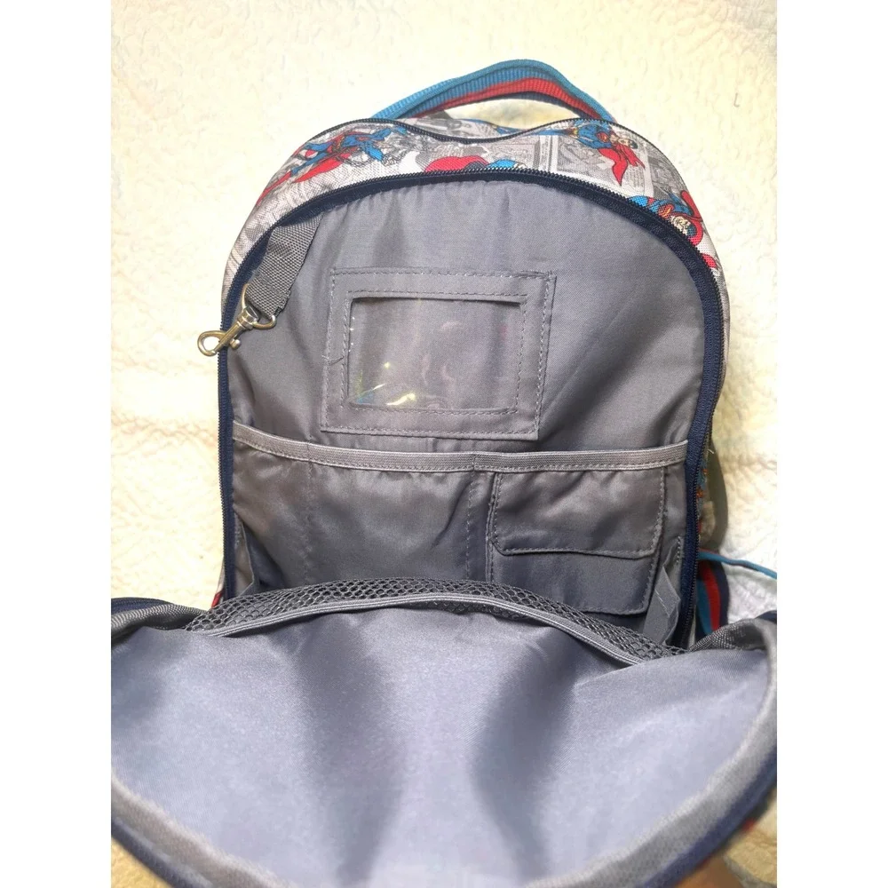 Pottery Barn Kids Mackenzie Superman Comic Backpack NO MONOGRAM NWOT